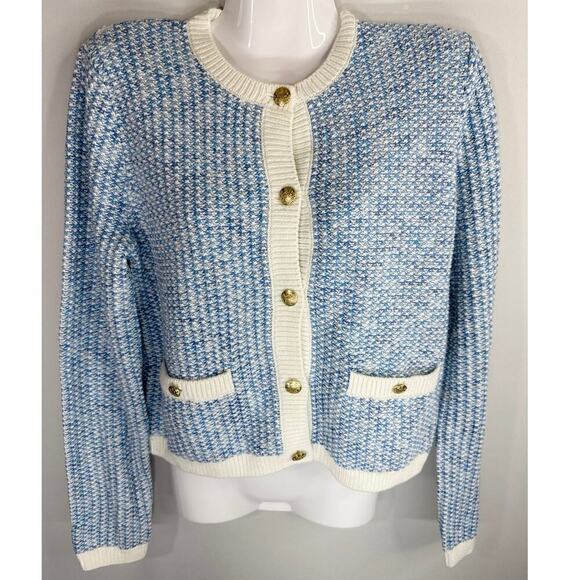 J.Crew Factory‎ Popcorn Stich Lady Jacket Cardigan Sweater Women's Small NWT - Picture 3 of 12